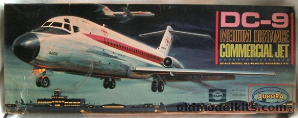 Aurora 1/72 DC-9 Medium Distance Commercial Jet - KLM Airlines, 356 plastic model kit